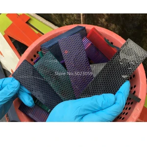 2 шт. материал для ручки ножа C-Tek, пластина, материал из смолы, змеиная текстура, сотовый узор, материал для ручки рогатки