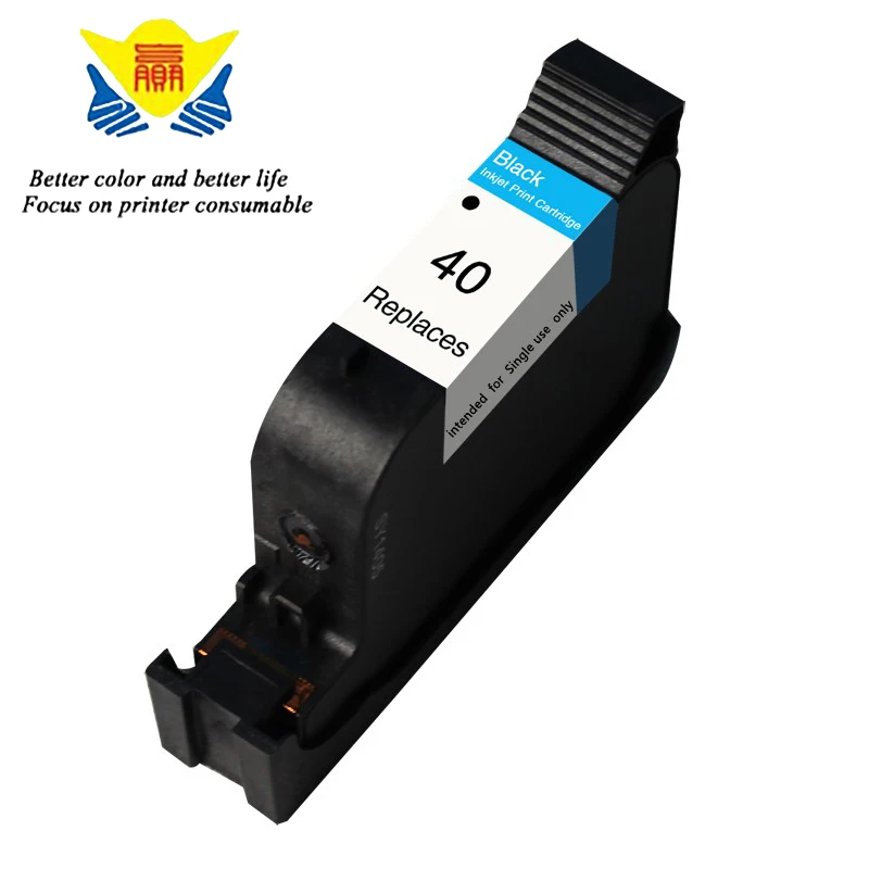 Восстановленный картридж для чернил JIANYNGCHEN замена Deskjet 250C 650C 1200C HP40 (51640A) (2