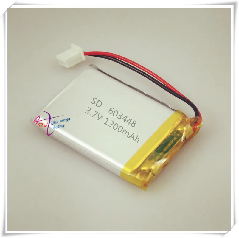 XHR-2P 2.54 1200mAh 603448 Wireless Cordless phone reading machine 3.7V lithium polymer battery 603450 |