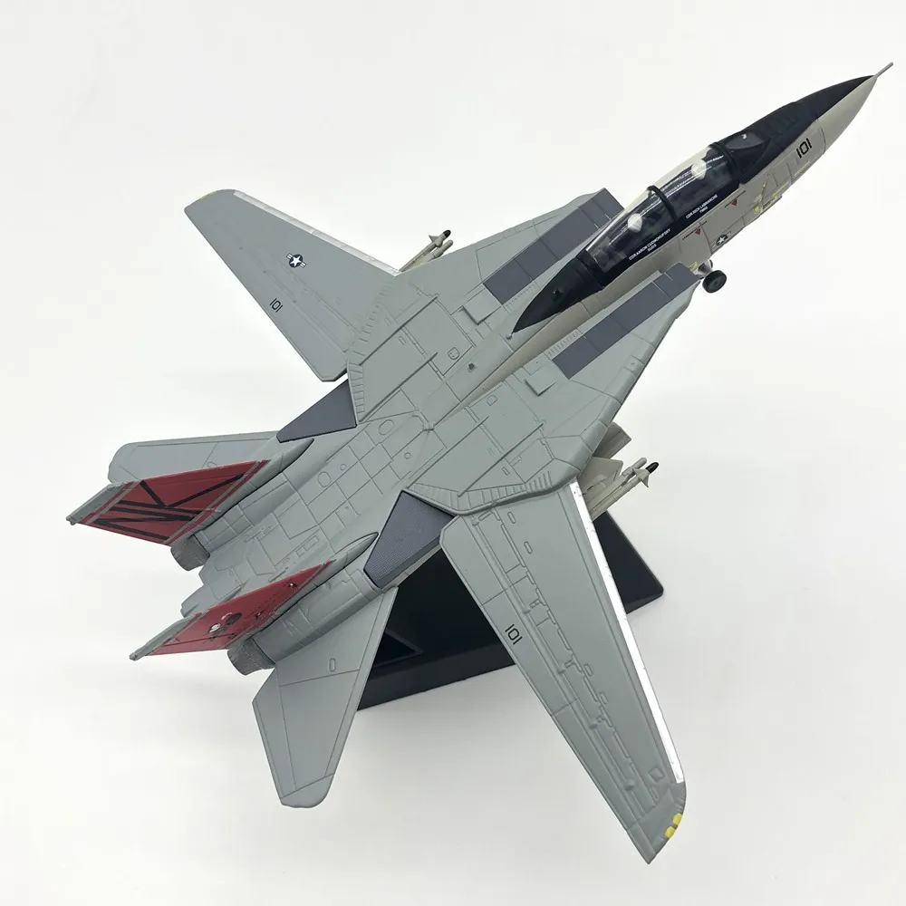 1: 100 Масштаб Самолет jet модель F14 F 14 Tomcat сплав металл коллекция хобби Бесплатная