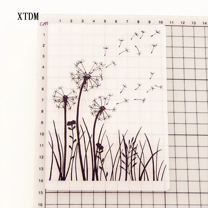Горячий пластиковый шаблон одуванчика ремесла бумага для изготовления карт