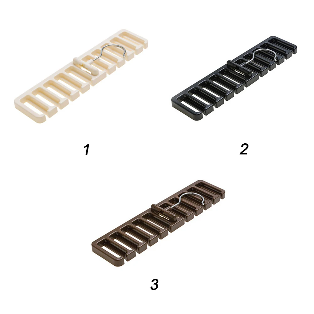 Space Saving Multi Compartment Closet Belt Rack Sturdy Wardrobe Organizer With Iron Hook Orderly Tie Scarf Store ABS | Дом и сад