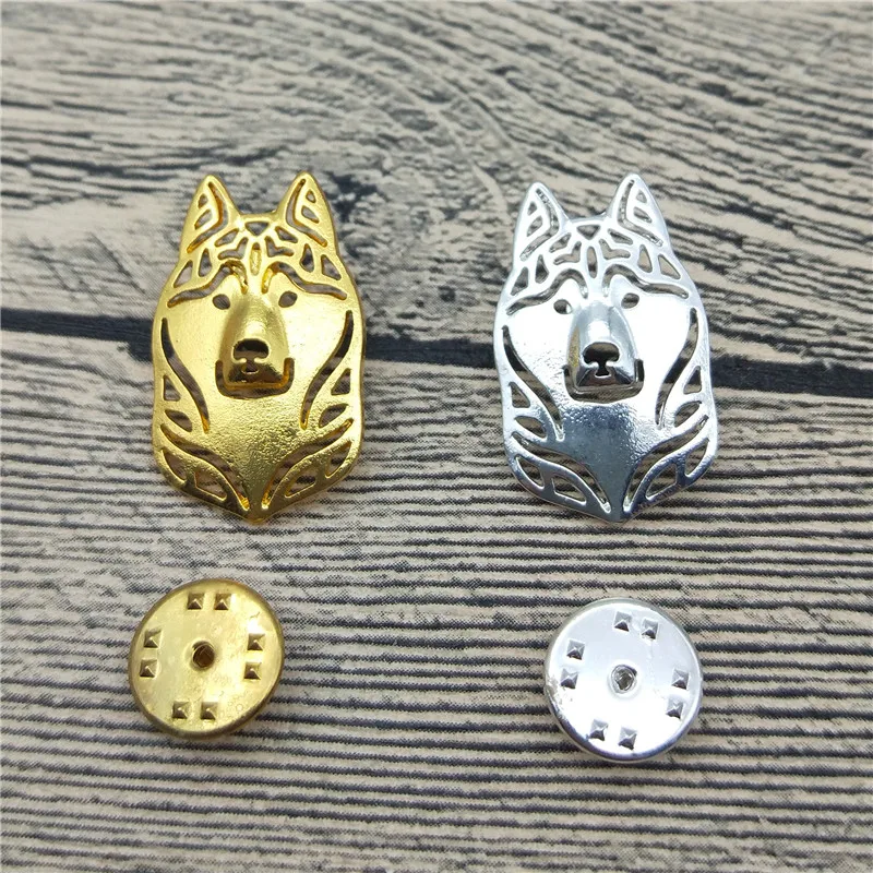 New Siberian Husky Brooches and Pins Trendy Animal Metal Suit Men Fashion Pet Jewellery | Украшения и аксессуары