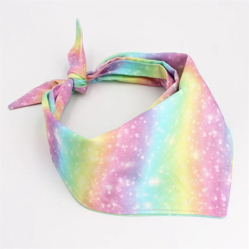 rainbow Двусторонняя бандана для собак с арбузом, бандана, шарф для собак, аксессуары для собак, подарки - Цвет: rainbow