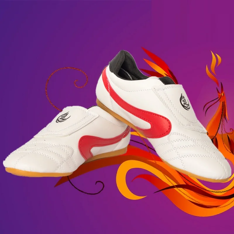 Унисекс Спорт таэквондо обувь Кунг Фу Ву Шу каратэ борьба боевые искусства