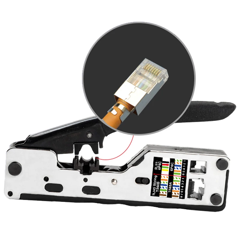 Обжимной металлический зажим Rj45 инструмент сети Щипцы Обжимные Инструменты для