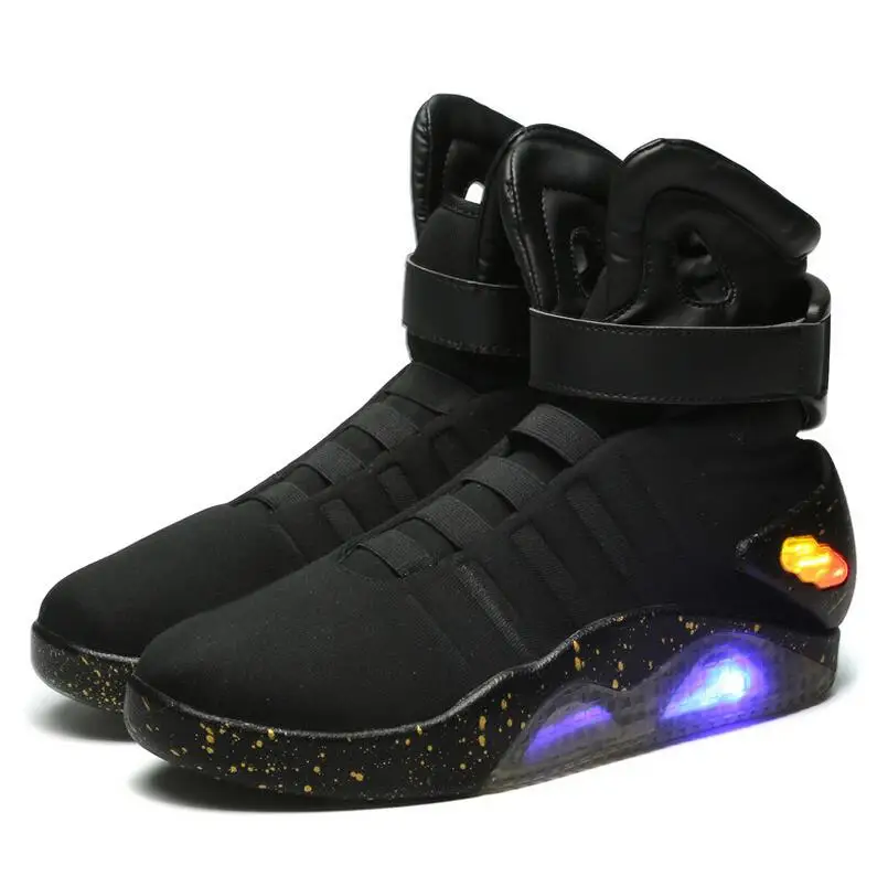 Мужская баскетбольная обувь светодиодная мужские кроссовки высокого качества