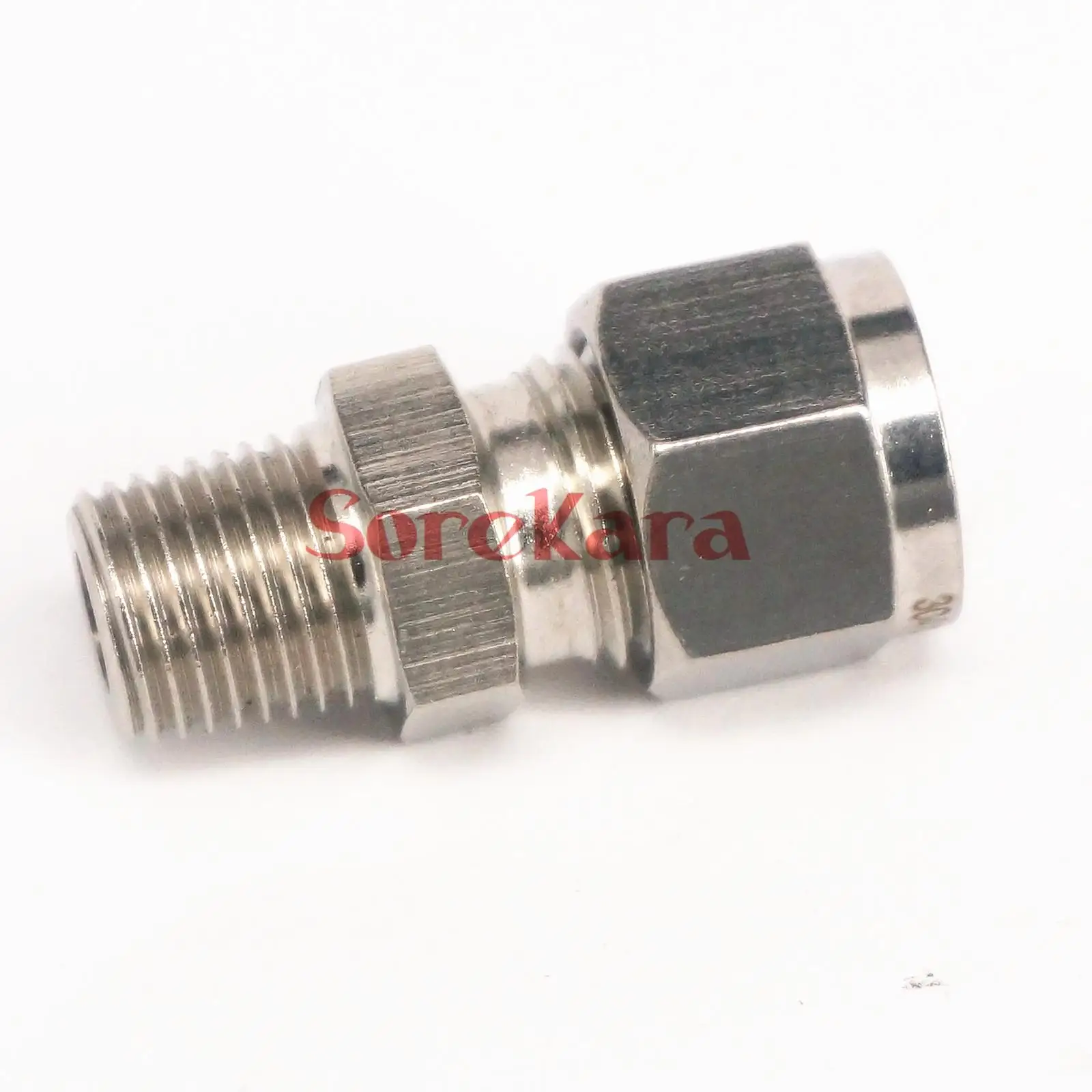1/4 &quotBSPT Male 304 нержавеющий фитинг с наружным диаметром 8 мм и Двойным