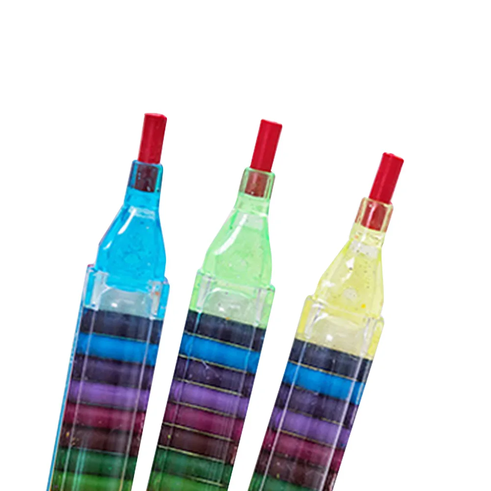 Блестящие Развивающие детские игрушки для рисования восковые карандаши Детские