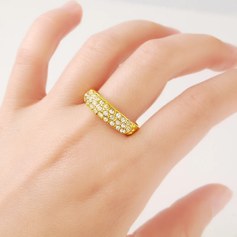 Роскошные модные ювелирные изделия минималистичные кольца из натурального 24