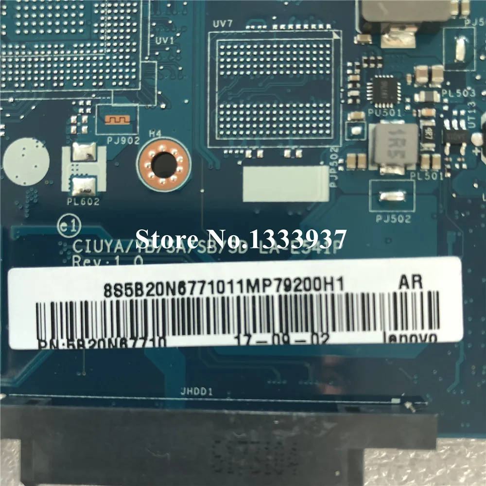 

5B20N67710 MB FOR LENOVO FLEX 5-1570 320S-15ISK Laptop Motherboard CIUYA/YB/SA/SB/SD LA-E541P 4415U MAINBOARD