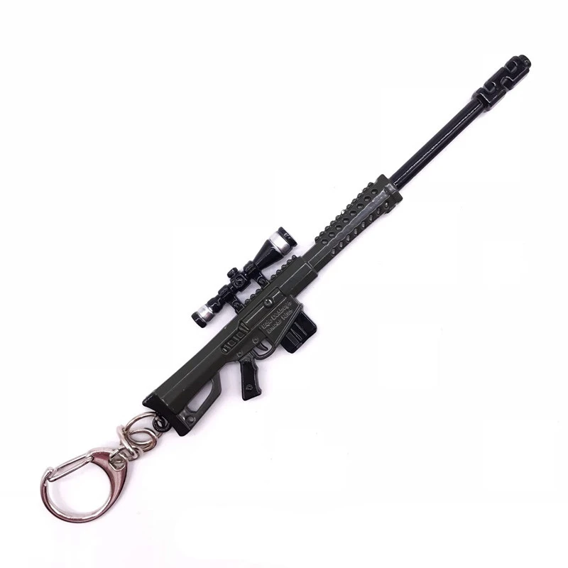 Аниме Фигурка игра детская игрушка Битва королевская фигурка крепостная AWM Модель сплав брелок в форме оружия форта ночь