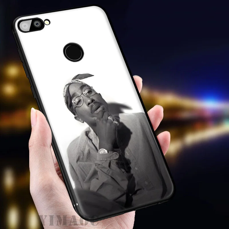 YIMAOC 2pac Tupac Rapper Soft Case for Huawei Honor View 20 10 8X 8 8C 6A 7A 7X 7C Lite Pro Y9 Y7 Y6 Prime 2018 2017 |