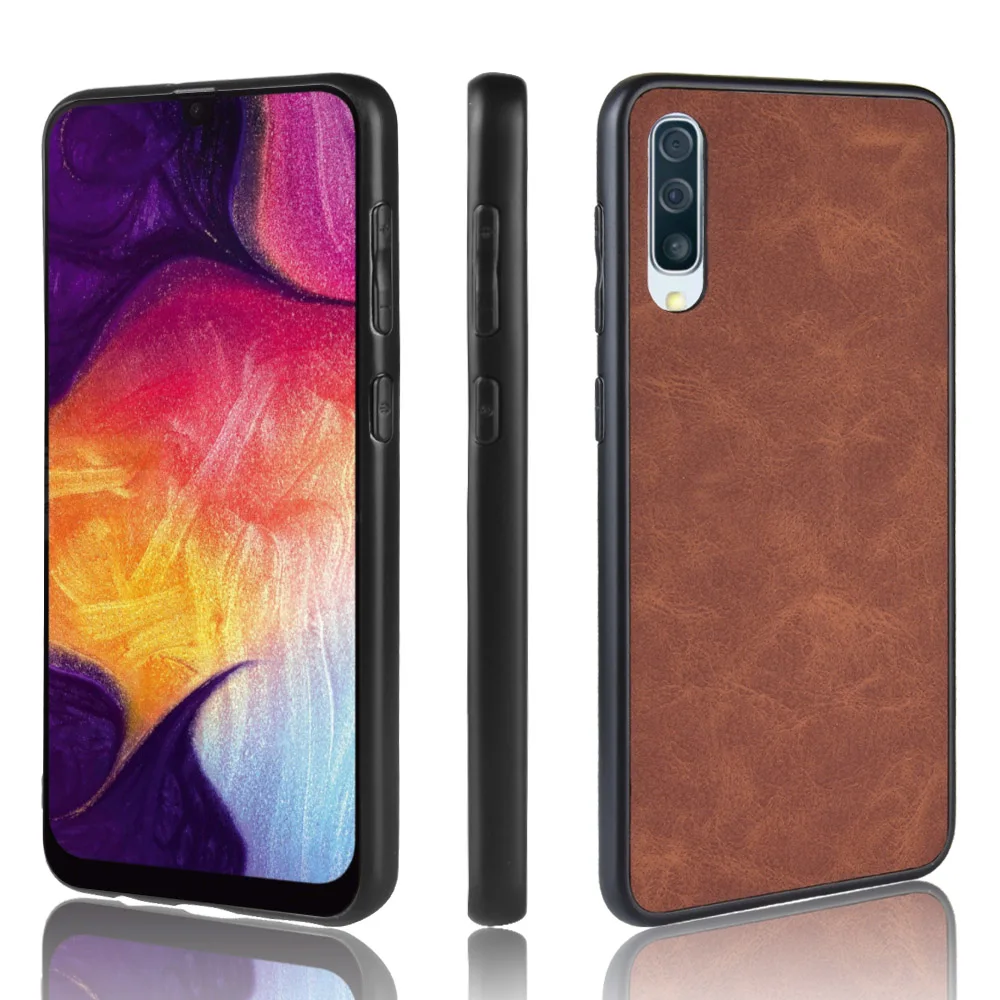 Чехол для телефона OPPO Realme X RealmeX RMX1901 ТПУ + ПУ Поликарбонат ретро-чехол из