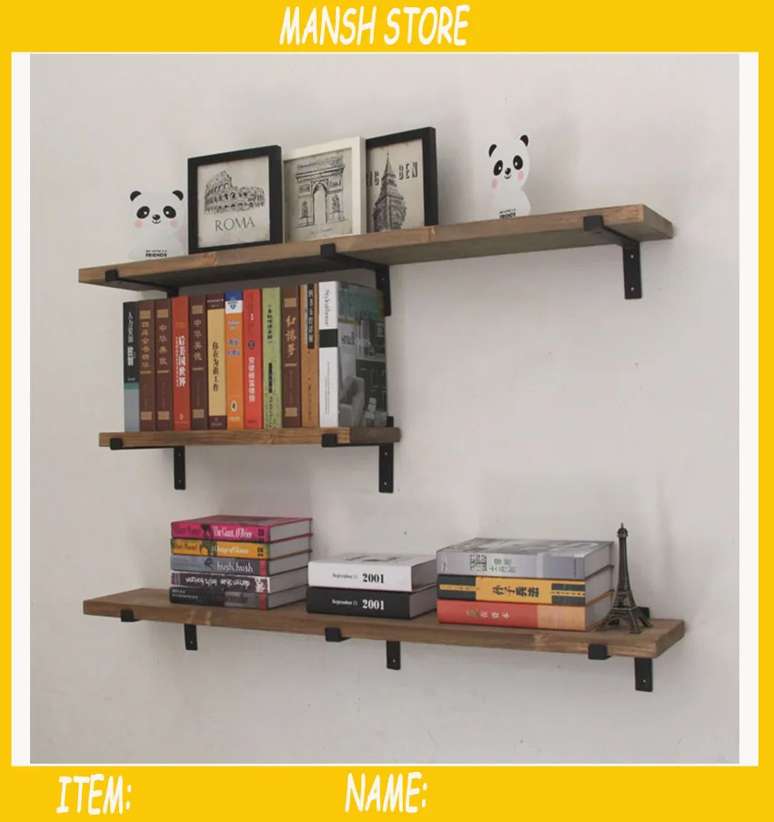 2 шт./лот 15 см черная железная полка кронштейны старинные металлические артефакт