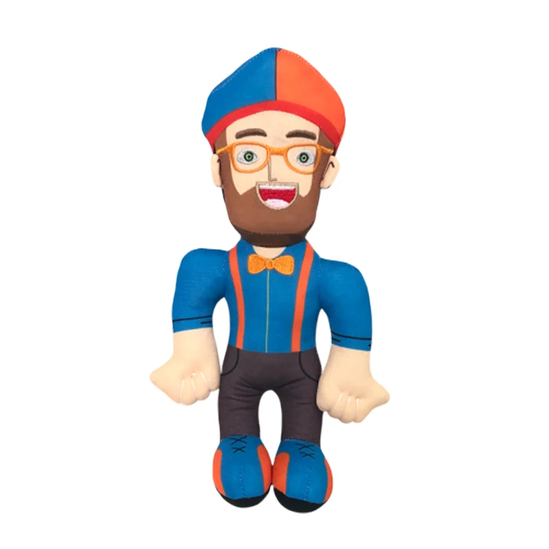 1 шт., Kawaii Blippi, плюшевая игрушка, милая кукла, мягкая игрушка для малышей, детей, мальчиков и девочек, подарок на день рождения, косплей, опора, 30 см