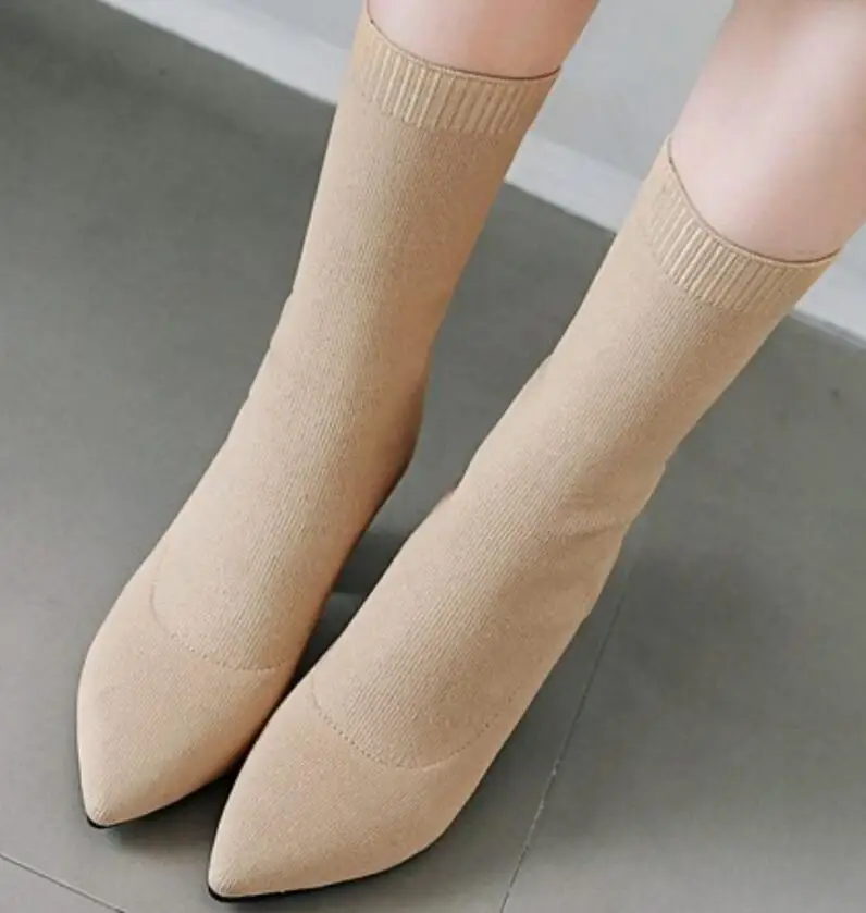 Zapatos mujer sapato до середины икры Женские ботинки Коренастый Обувь на высоком каблуке