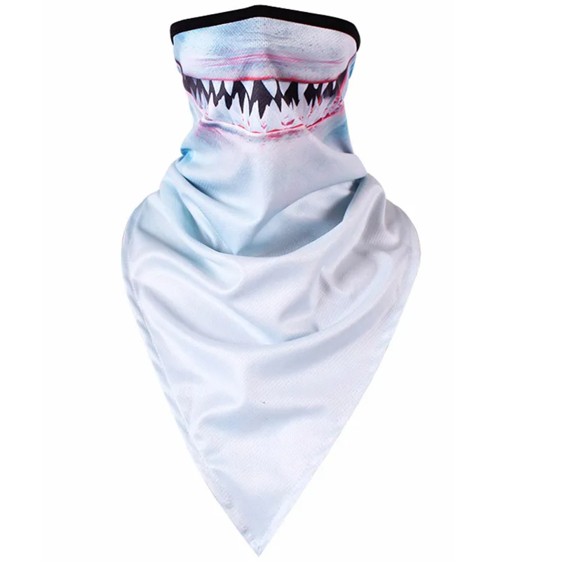 shark Балаклава с 3d-изображением льва и животного, шарф для велосипеда, сноуборда, акулы, вечерние, зимние, теплые, для животных, маска для лица, Skullies - Цвет: shark