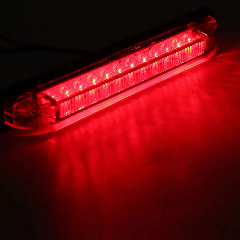 

1Pair 12LED Car Side Marker Lights Red Yellow 12V 24V Truck Trailer Universal Clearance Lamp