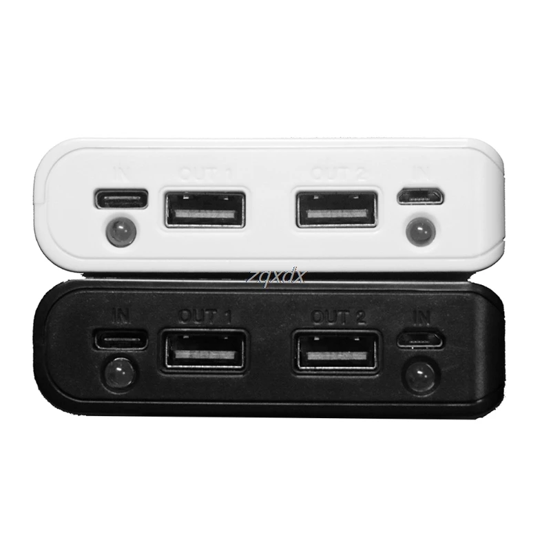 Портативный тонкий двойной USB светильник рь 8x18650 аккумулятор DIY внешний чехол для