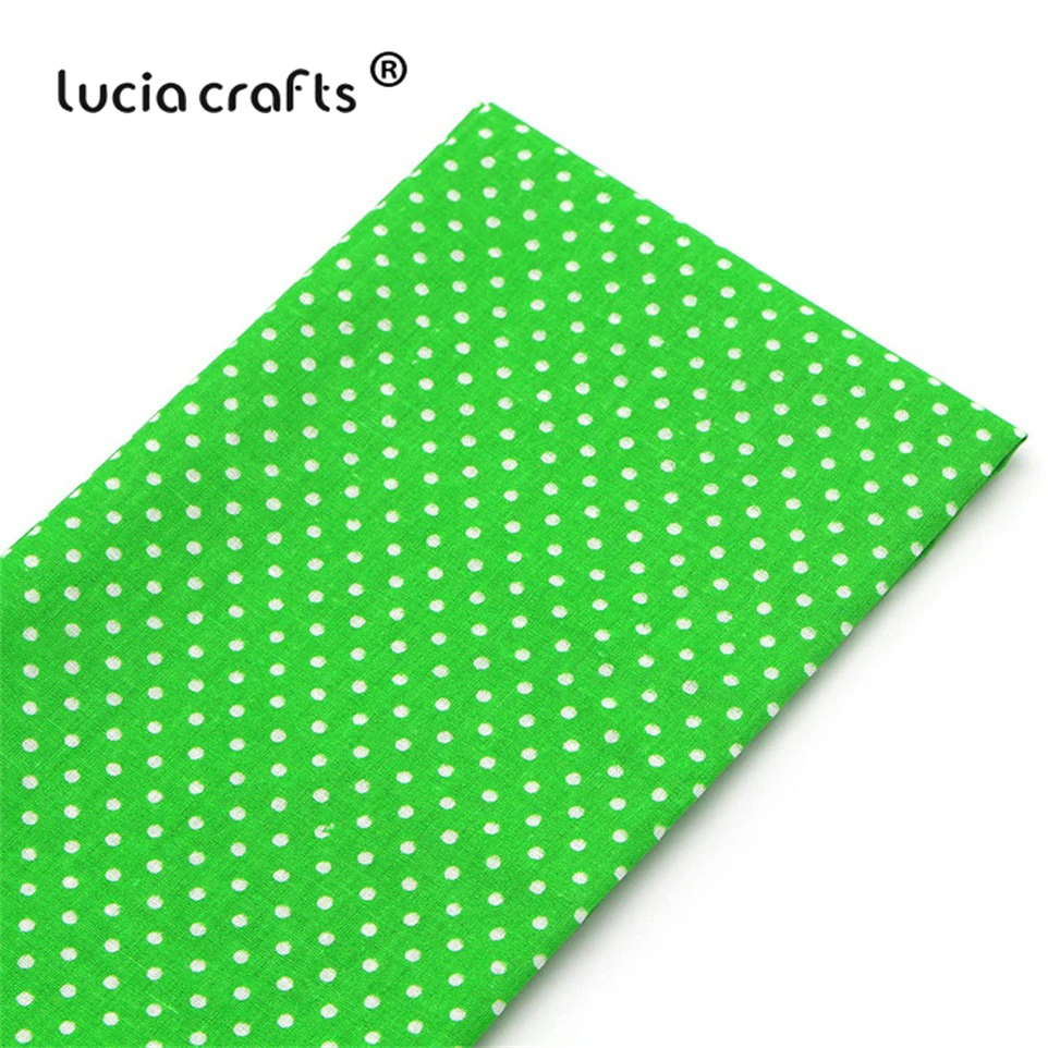 Lucia crafts, 7 шт./лот, 25*25 см, хлопковая ткань с принтом для рукоделия, куклы, ручная работа, шитье, Лоскутная Ткань, текстиль, ткань H0913