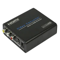 composite rca av to hdmi compatible 4k converter scaler cvbslrs video in to hdmi compatible out with power supply