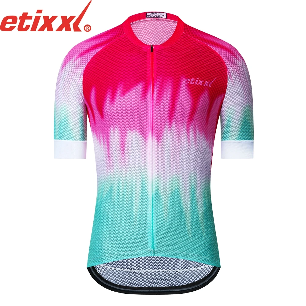 

Team fit cycling jersey Best quality mesh Italy fabric climber Breathe quickly Ropa Ciclismo race bike jersey cycling gear