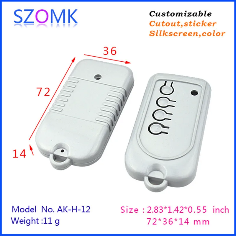 2 шт./лот серый маленький корпус из АБС пластика переключатель для электроники