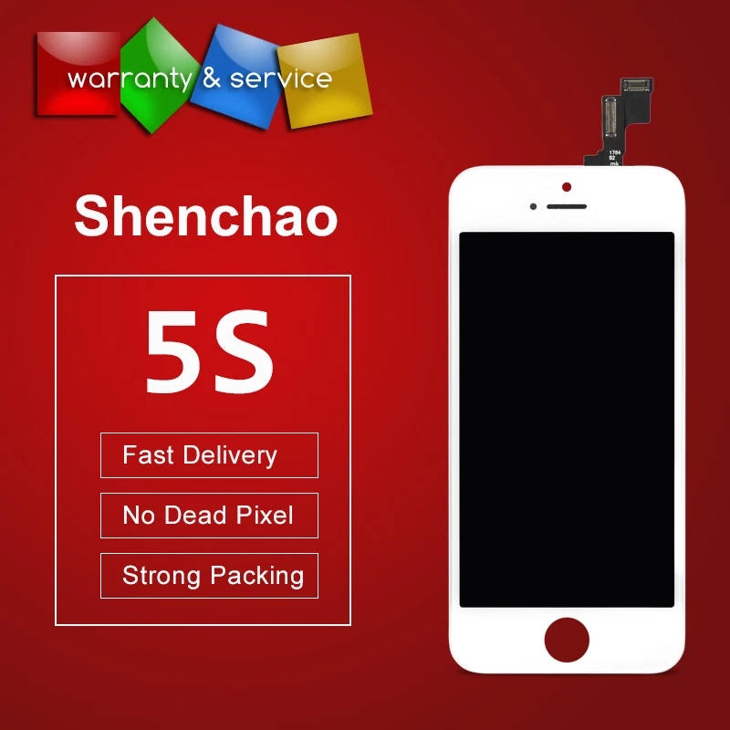 Качество для Shenchao iPhone 5S ЖК дисплей сенсорный экран замена дигитайзер сборка