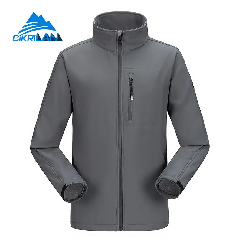 Для отдыха спортивный Windstopper дышащий Softshell Пеший Туризм Куртка мужчин с флисовой