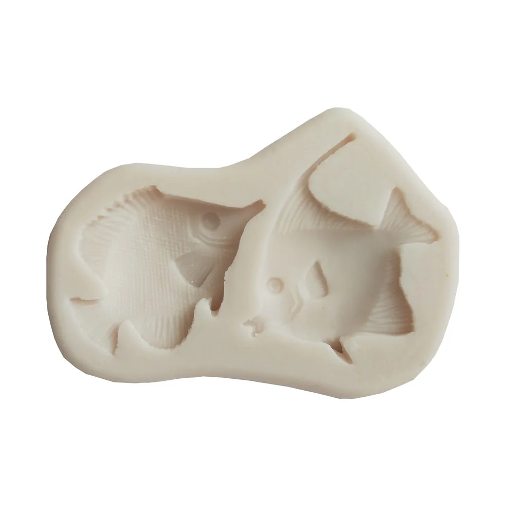 Форма для помадки и торта в форме рыбы или поцелуя инструмент украшения форма