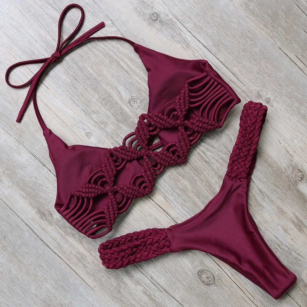 Женское микро бикини 2019 Сексуальная Мягкий комплект купальники пляжная одежда