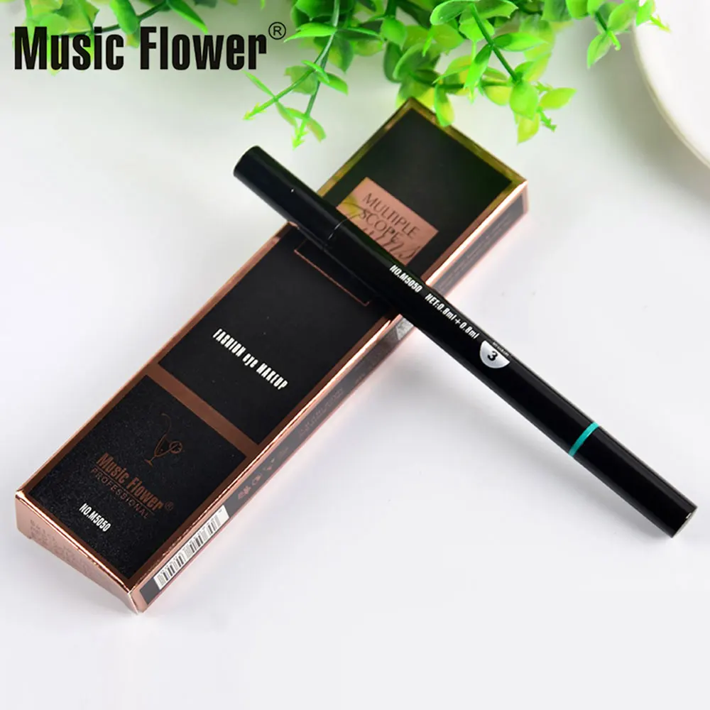 Music Flower несколько Сфера жидкая подводка в ручке супер черного цвета стойкий устойчивый к пятнам Водостойкая