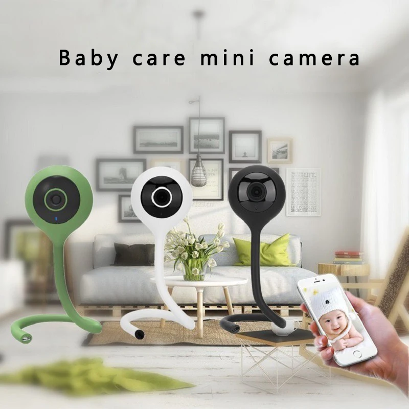 wdskivi Display Temperature And Humidity HD Mini IP Camera Wireless Wifi Security Surveillance CCTV Baby Monitor | Безопасность и