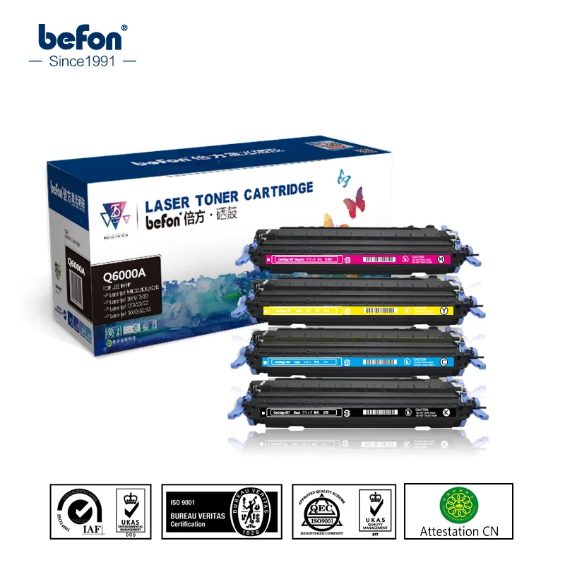 Befon Цвет картридж совместимый q6000a 6000 6000a для HP laserjet 1600 2600N 2605 cm1015mfp 1017mfp|cartridge