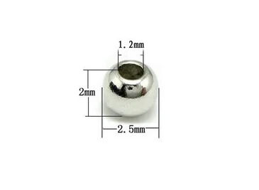 Бусины из серебра 100 пробы 925 шт./лот 2 5 мм|jewelry spacer beads|bead wire jewelrybead mat |