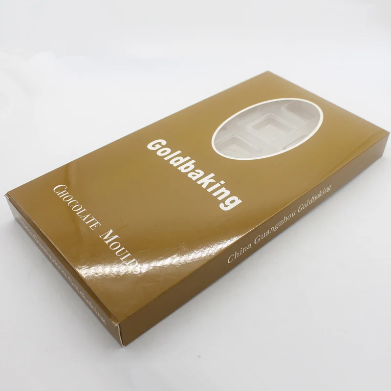 Goldbaking квадратная форма для шоколада Новое поступление поликарбонатная форма капли воды формы для конфет