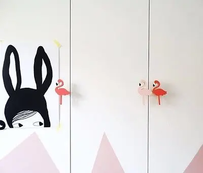 Новый мультфильм птица/облако/сердце стены крюк пальто двери крючки висит декор