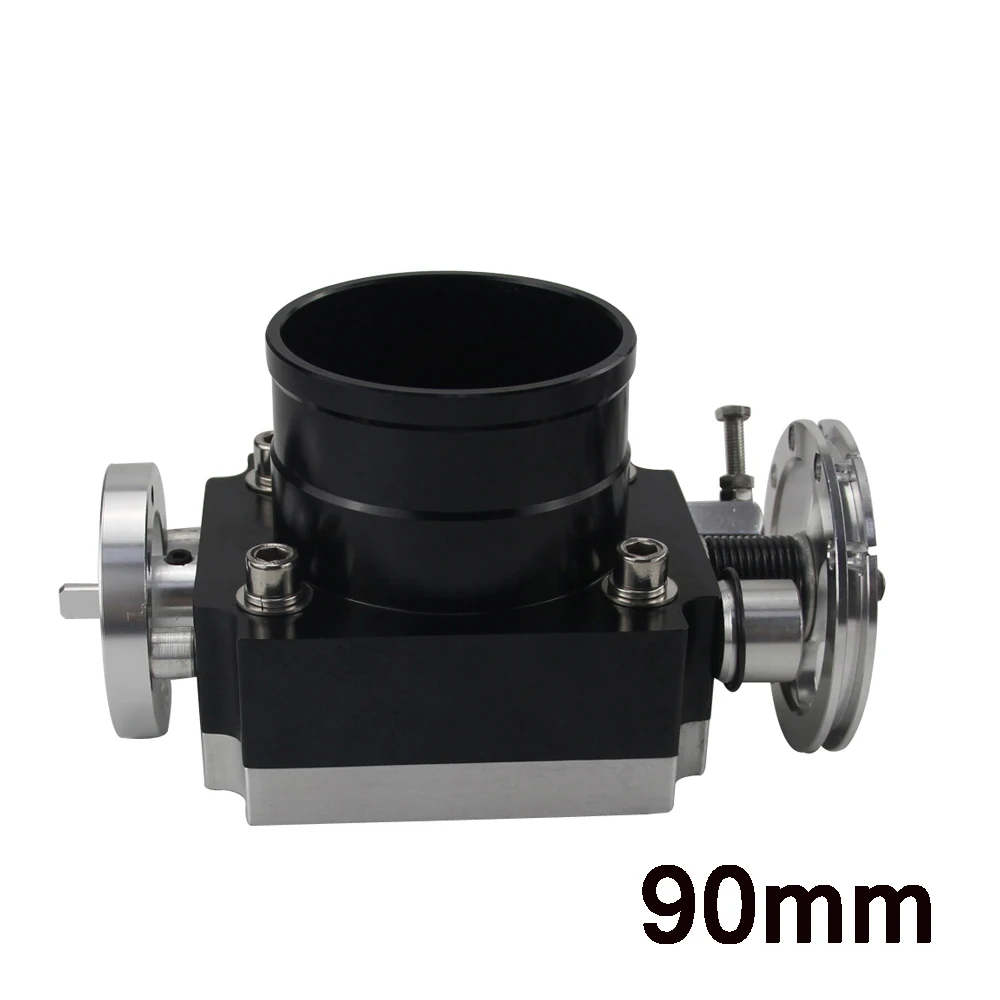 90MM BLACK WLR- 65 мм 70 мм 80 мм 90 мм дроссельной заслонки производительность впускной коллектор Заготовка алюминий высокий поток - Цвет: 90MM BLACK