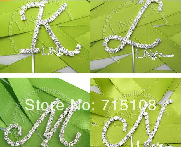 Свадебные реквизиты для свадебных тортов стразы 26 Английских Букв свадебное