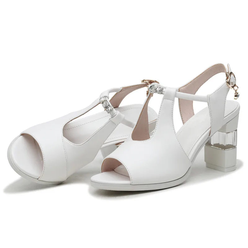 Летние элегантные мягкие ботильоны из натуральной коровьей кожи Женские