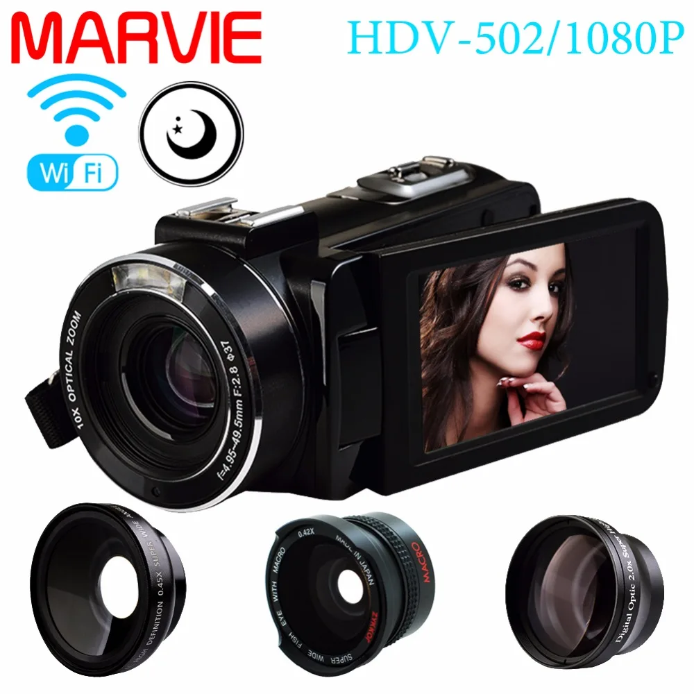 Marvie мини portabel WI-FI видеокамера FHD 1080P @ 30 кадров в секунду Max 24.0 МП 16X цифровой зум