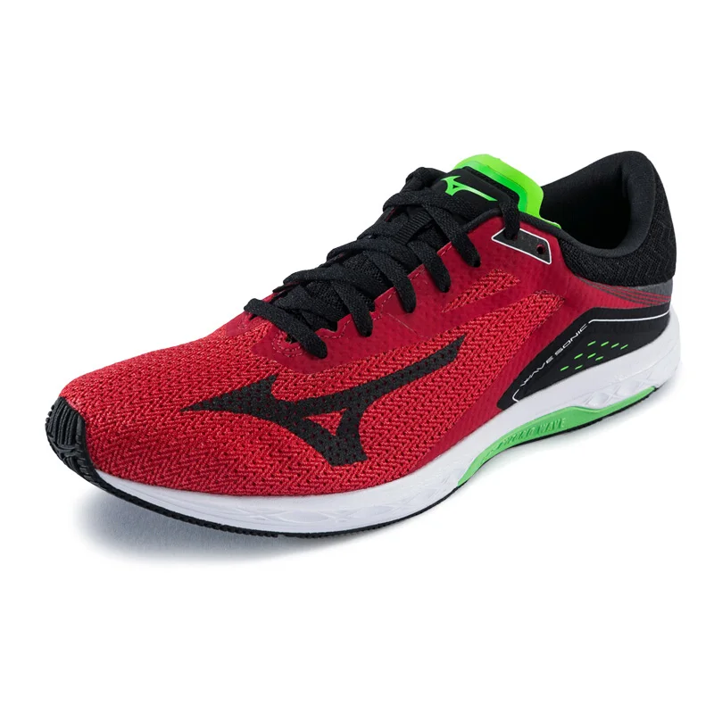 Mizuno Men's WAVE SONIC Running Shoes Wave Cushion Stability Sneakers Contrast Color Breathable Sports J1GC173425 XYP644 | Спорт и