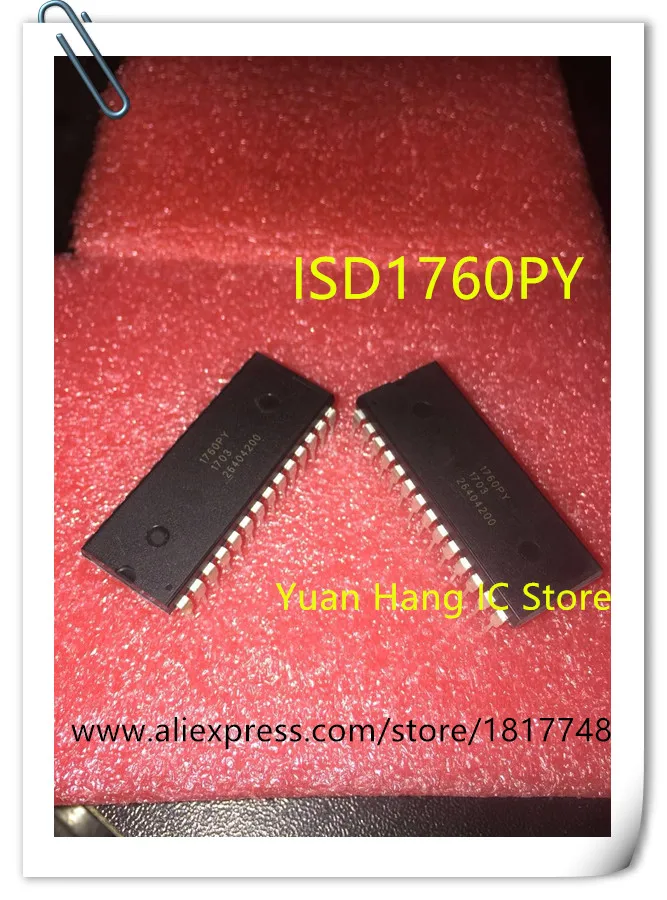 

10PCS/LOT ISD1760PY ISD1760 1760PY DIP28 Voice chip