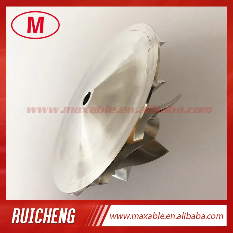 HX55 3593686 66.92/99.01mm 6+6 blades turbo billet/milling/aluminum 2618 compressor wheel for 4044319/4044840/4047075/4044198 | Автомобили