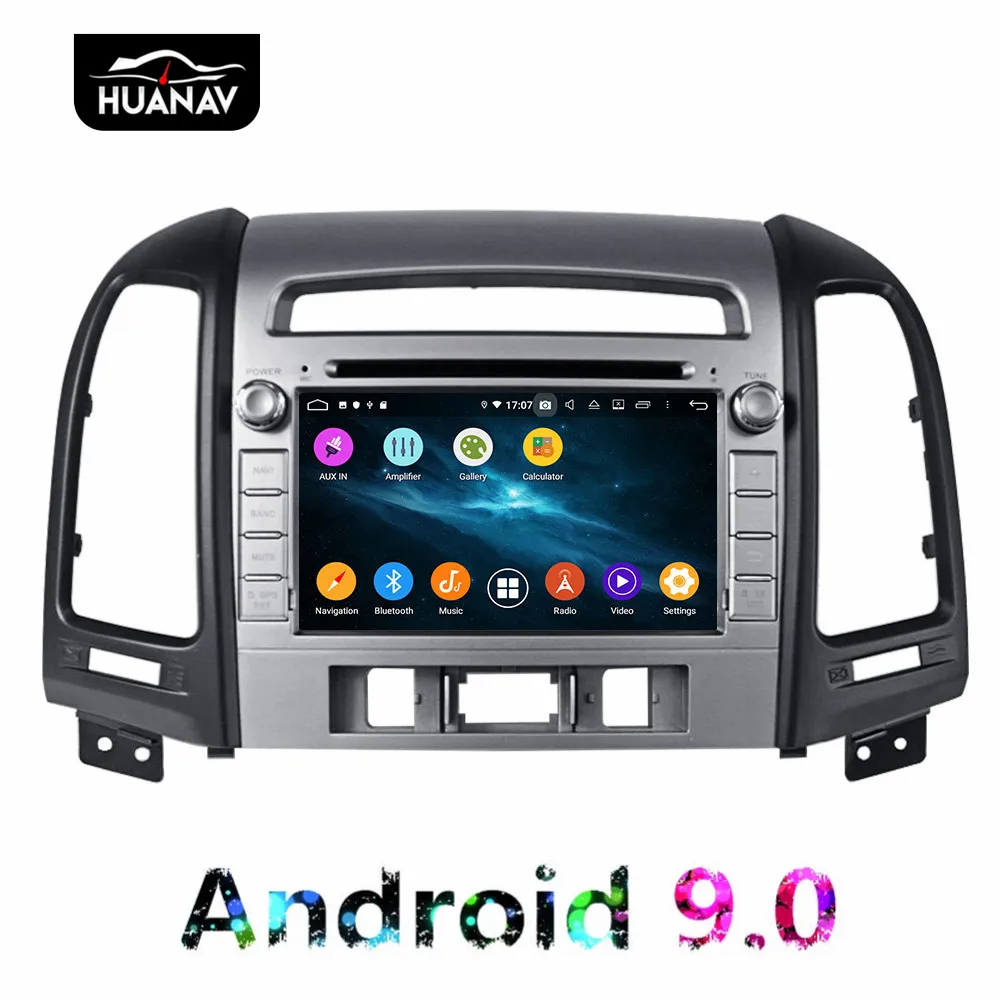 DSP Android 9 0 автомобильный dvd плеер gps навигация для Hyundai Santa fe 2006 2012 авто стерео радио