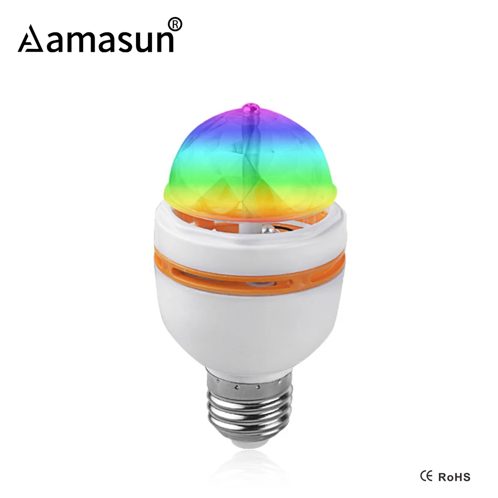 E27 RGB светодиодный светильник 3 Вт красочные Волшебные лампочки AC 85 265 в 110 В 220 Авто