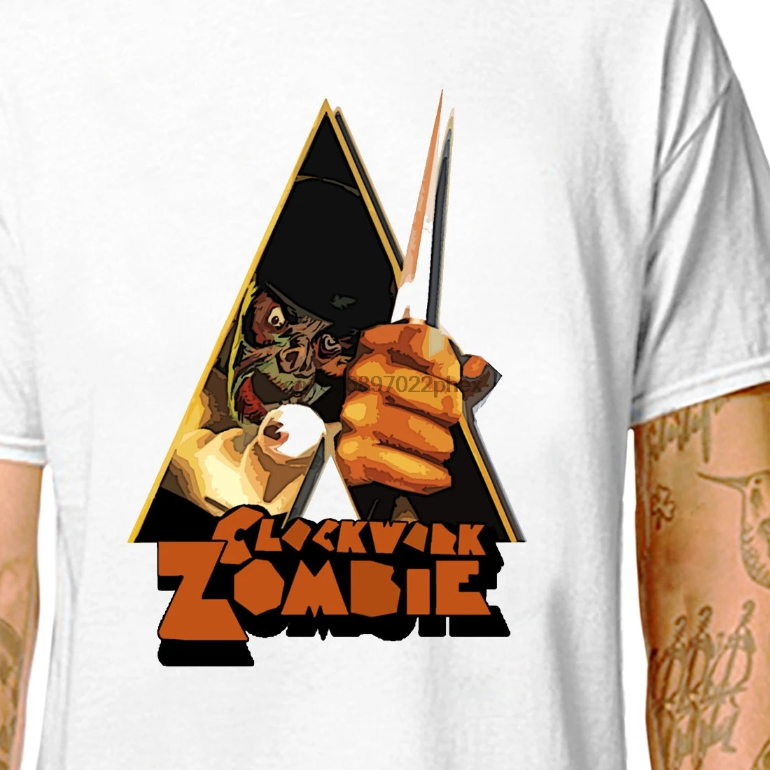 Футболка заводная оранжевый ZombieMen &amp Женские футболки в фильме (лазиморкови)