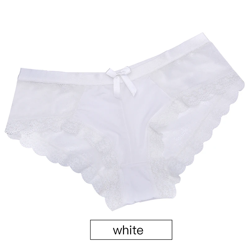 White 3XL женское нижнее белье, женские трусы, сексуальные кружевные Хлопковые женские трусики, женские трусы, мягкие дышащие прозрачные женские летние стринги - Цвет: White