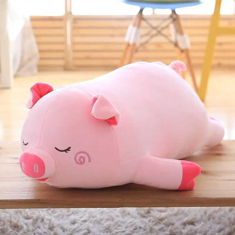 Игрушки большого размера 45 100 см Мультяшные розовые свиньи плюшевые игрушки